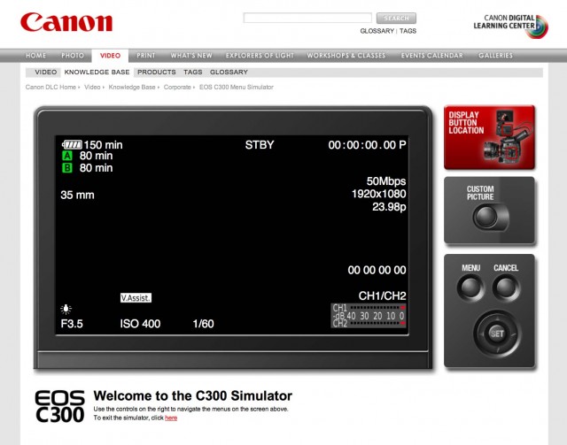 http://www.filmanddigitaltimes.com/wp-content/uploads/2012/06/Canon-C300-Simulator.jpg