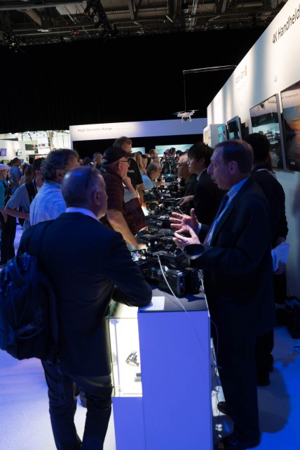 A very Busy Sony stand at NAB 2015