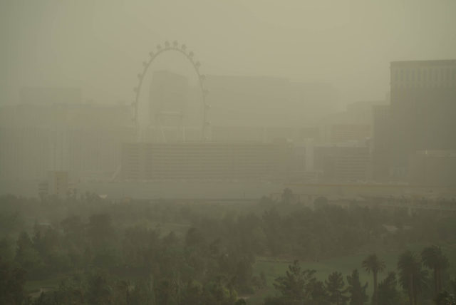 A Las Vegas Dust Storm on the second day of NAB 2015