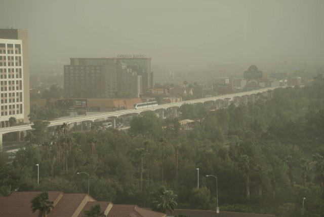 A Las Vegas Dust Storm on the second day of NAB 2015
